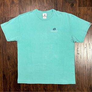 Simply Southern Elephant Spread Sparkle Tee Shirt Teal/Mint